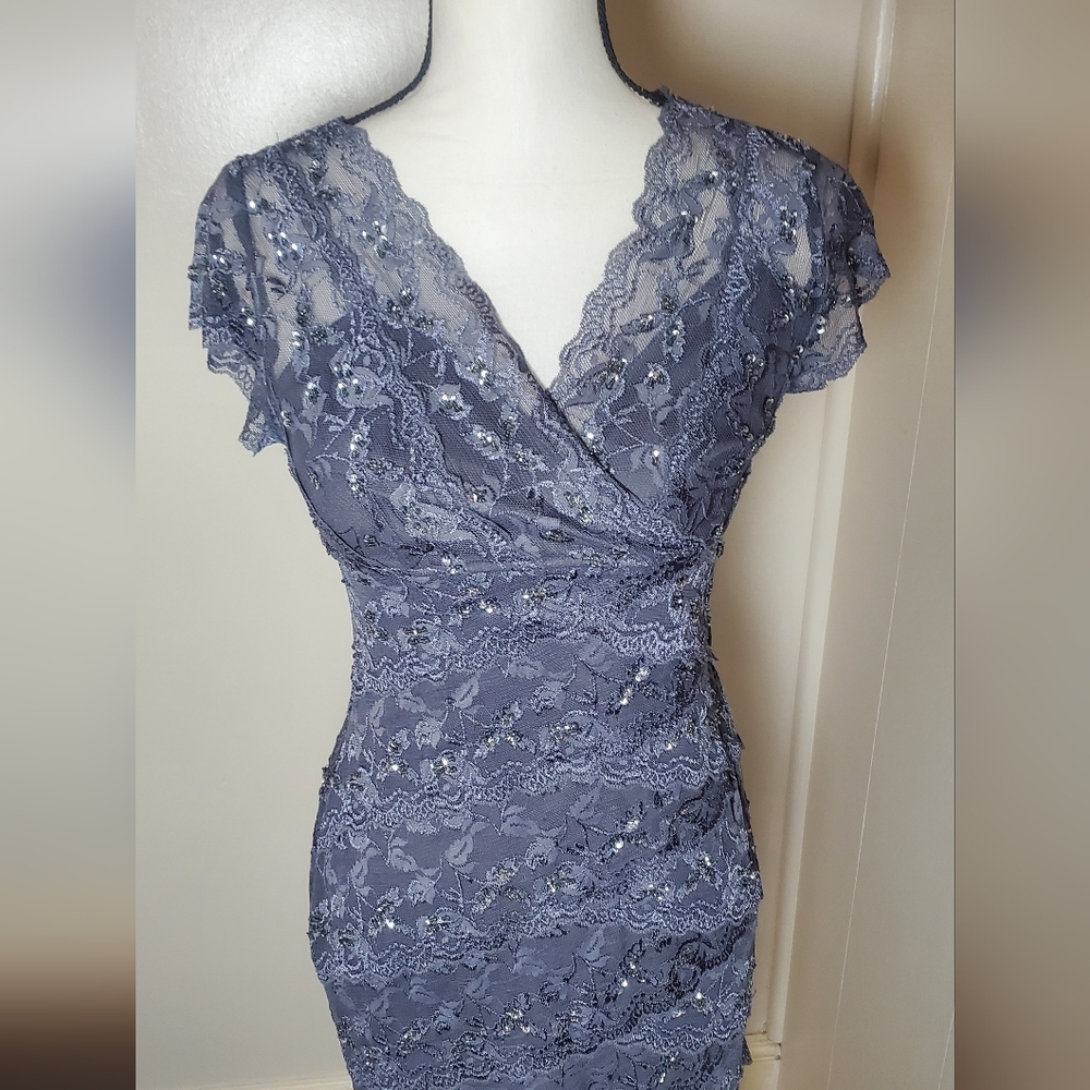 Marina Size 4 Sequin Bodycon Party Cocktail Dress - Picture 4 of 13